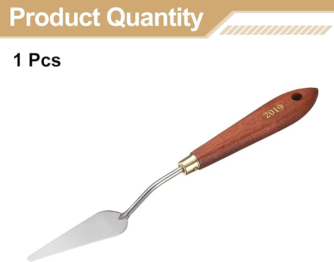 HARFINGTON Palette Knife Painting Tool 2.87" x 0.87" Stainless Steel Teardrop - Image 3