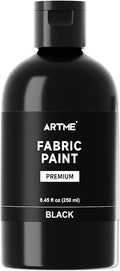 ARTME Black Fabric Paint, 8.45 oz Fabric Paint by ARTME