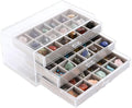 Rock Display Case, 54 Girds Rock Collection Display, Rock Collection Box by CLUQMEIK