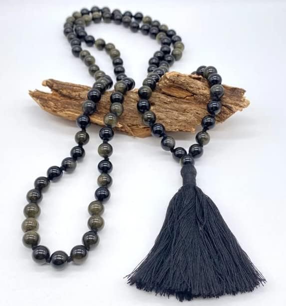 Zenkeeper 116 Pcs Gold Sheen Obsidian Beads - Image 7
