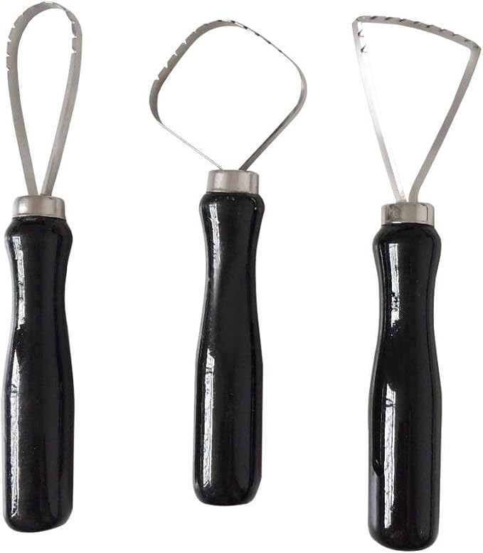 3pcs Sculpture Scraper Knife Carved Sludge Shaper Ceramic Pottery Clay Trimming - Image 2