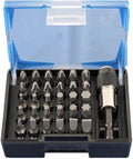 31 pc Impact Ready Security Screwdriver Bit Set Kit with Quick Release Chuck