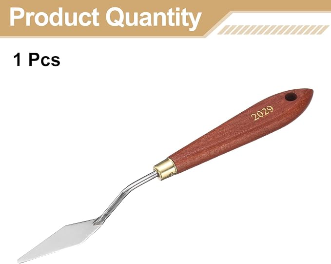 HARFINGTON Palette Knife Painting Tool 2.17" x 0.59" Stainless Steel Teardrop - Image 3