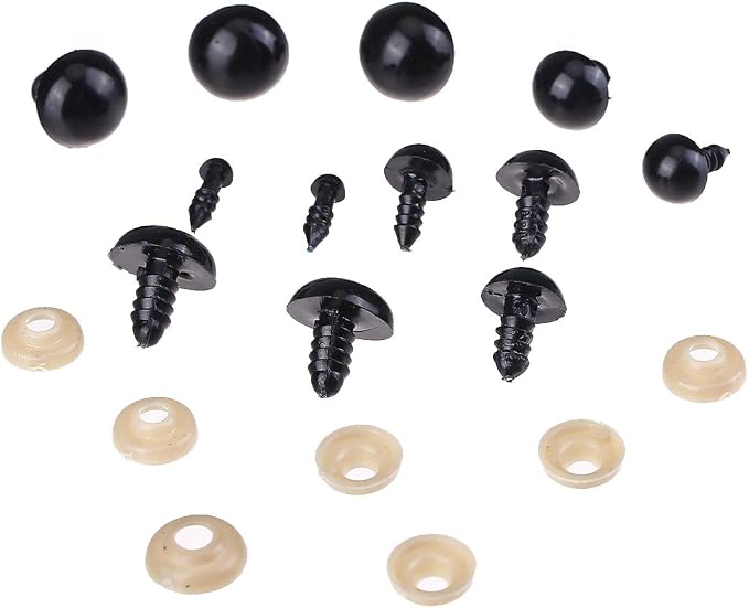 190 PCS 5mm-14mm Solid Black Eyes - Image 6