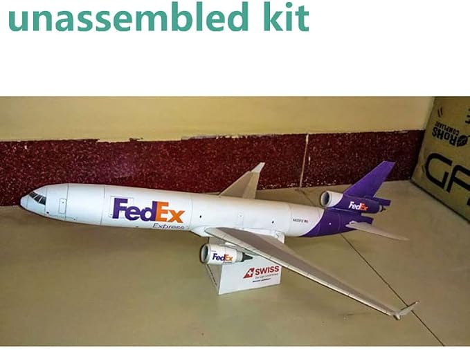 CHICHIYANG 1:100 Unassemabled Paper DIY Aircraft Model FedEx MD-11 Air Plane - Image 7