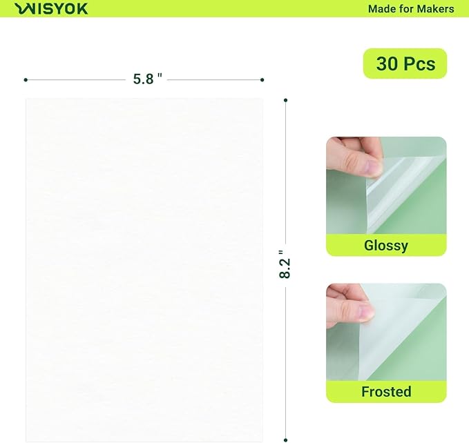 WISYOK 50Pcs Shrinky Film, Shrinky Plastic Sheets - Image 3