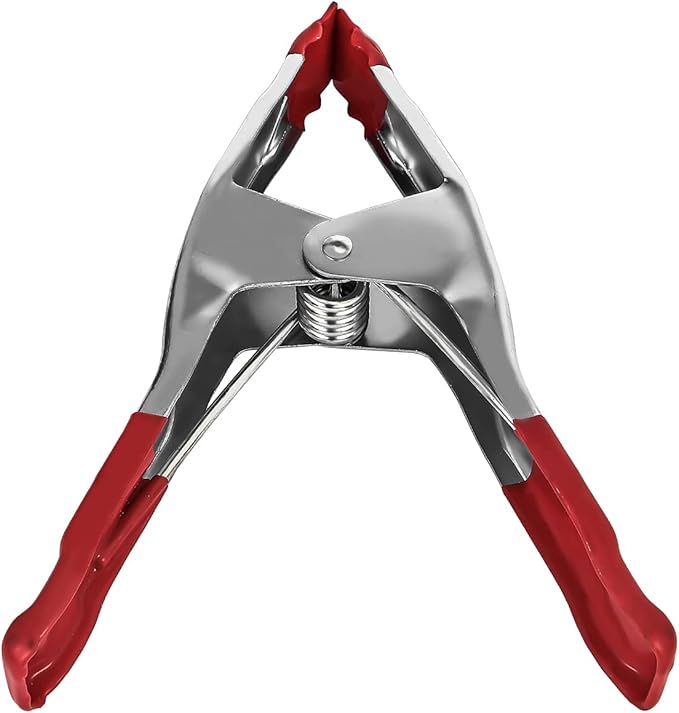 FactorDuty Set of 8-9-Inch Metal Spring Clamp with Red Tip
