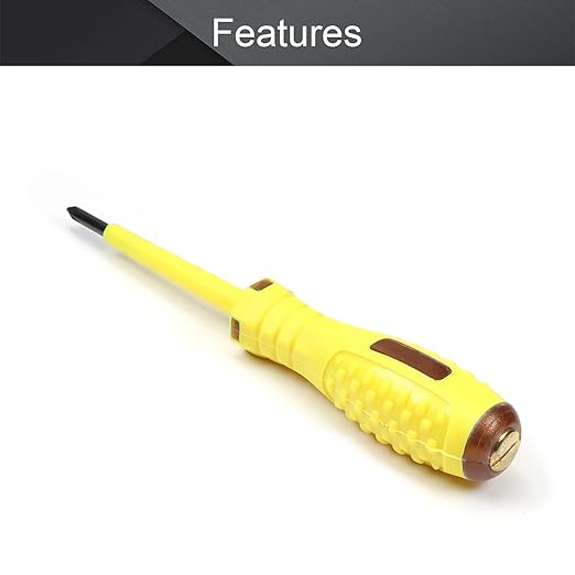 Fielect 10pcs Circuit Tester, Voltage Tester Pen Screwdriver Electric Test Detector, Phillips Screwdriver Test Pencil 100-500V
