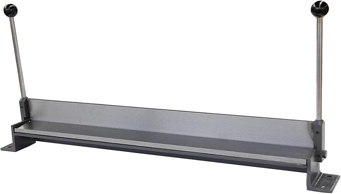 KAKA INDUSTRIAL Sheet Metal Brake, 18-Inch Sheet Metal Bender, 18-Gauge Mild Steel Capacity, Portable Bending Brake 0-90 Degree Bending Angle Adjustable Aluminum Brake W-1818