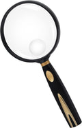 Feosky Handheld Reading Magnifier, 10X Magnifier, 75mm Shatterproof Lens by Feosky