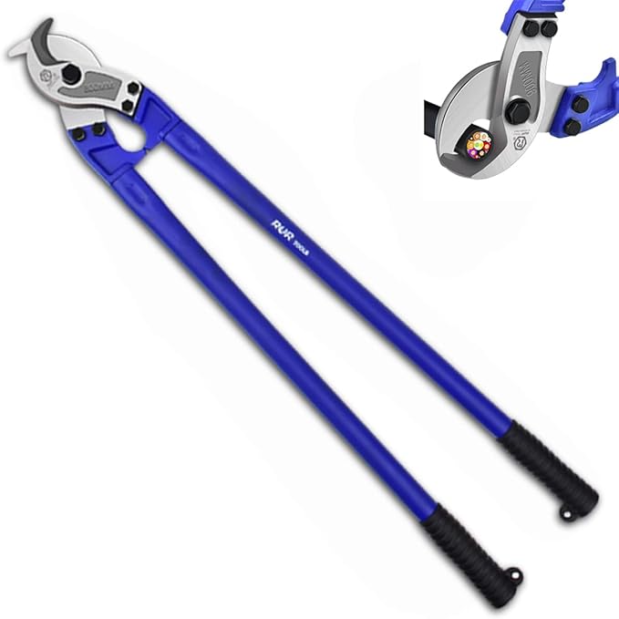 ZrgGea 32 inch Heavy-Duty Cable Cutter | Industrial-Grade, Forged T8 Alloy Steel, HRC56, Sharp Cutting. For Cables and Wire Ropes
