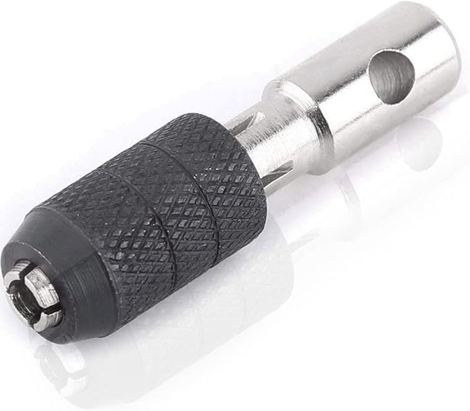Mesee 6 Pcs Tap Wrench Tool Set, Adjustable T-Handle Ratchet Tap Holder Wrench Machine Screw Thread Metric Plug T-Taps with M3 M4 M5 M6 M8 Taps for Metal/Aluminum/Plastic/Wood