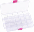 IOOLEEM 15 Grids Plastic Bead Organizer Box, Organizer Container Storage Box by IOOLEEM