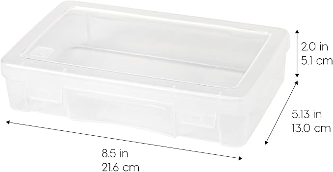 IRIS USA Clear Storage Cases, |Made in USA|, Plastic Bead Organizing Containers - Image 2