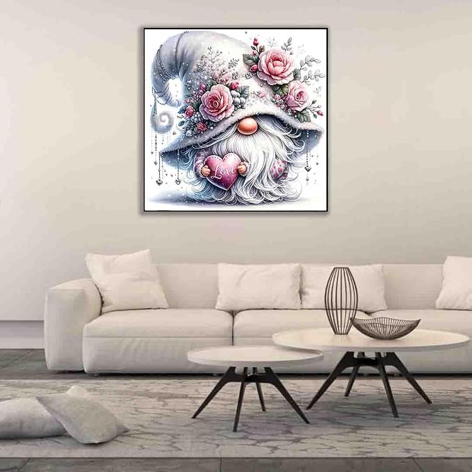 Gnome Cross Stitch Kits for Adults Beginner, Flower Counted Cross Stitch Kits - Image 3