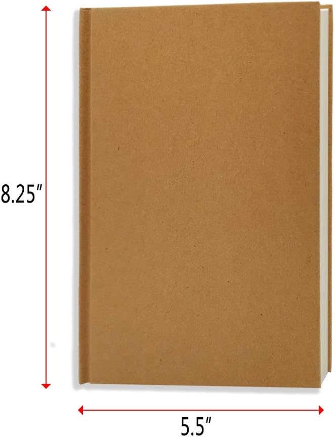 5.5x8.25 Sketch Book, 240 Sheets, Hardcover Bound Sketch Notebook, 120 Sheets - Image 3