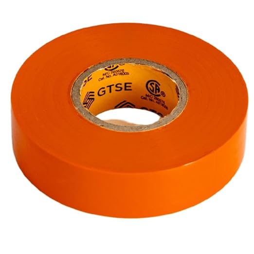 GTSE Orange Electrical Tape, 240 Rolls Bulk Box – Waterproof, Industrial Grade Vinyl, 3/4 in x 66ft– Strong Self-Adhesive PVC Electric Tape for Wire Insulation, 7 Mil, 600V – UL/CSA Listed