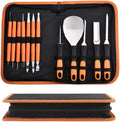 Pumpkin Carving Kit 12 pcs Orange- Halloween Pumpkin Carving Kit Case - Complete Pumpkin Carving Set With Saw Pumpkin Carving Knife - Halloween Pumpkin Carving Tools