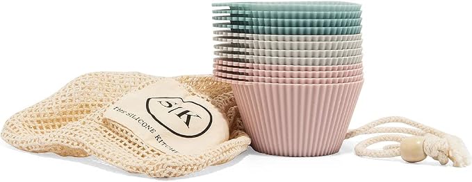 The Silicone Kitchen Reusable Silicone Baking Cups Silicone Muffin Liners - Image 2