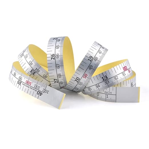 WIN TAPE Workbench Ruler Adhesive Backed Tape Measure - 40 Inches 101 Centimeters