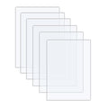6 Pack of Acrylic Sheets 5x7-0.043" Thick Clear Extruded Plexiglass Sheets by Langaelex