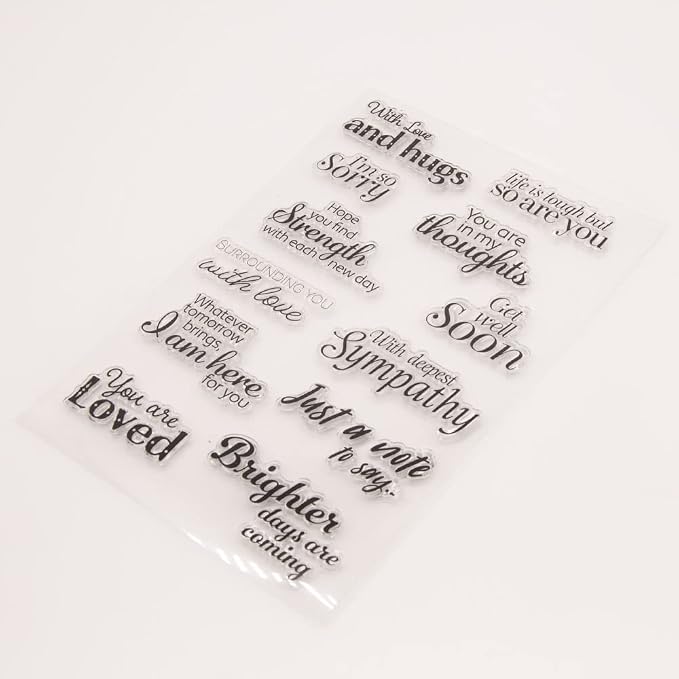 with Love and Hugs Sentiment Clear Stamps - Image 4