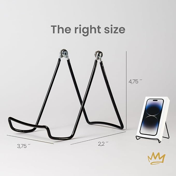 KINGDOM SOLUTIONS MADE IN USA 12-Pack Adjustable Black Metal Easels - Image 4