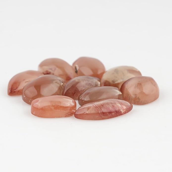 10pcs, Natural Gemstone Cabochon, Wholesale Assorted Flatback Crystals - Image 2