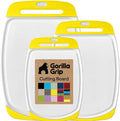 GORILLA GRIP BPA-Free Reversible Kitchen Cutting Board Set of 3, US Designed by Unknown