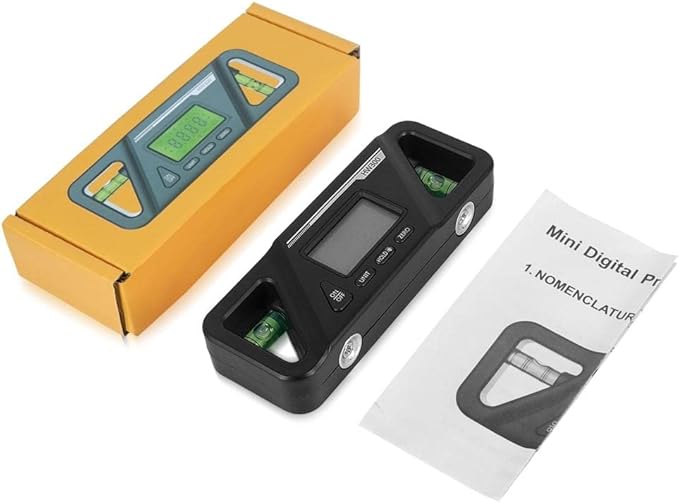 Digital Level Magnetic, 2 in 1 Digital Angle Finder, Digital Protractor Inclinometer, LED Display Angle Ruler, Electronic Level