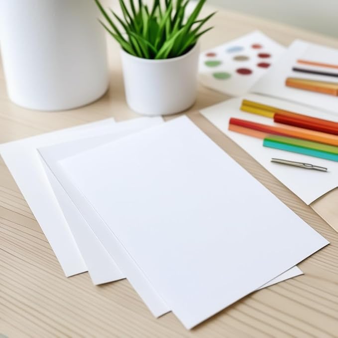 50 Sheets of Heavyweight White Cardstock Ideal - Image 2