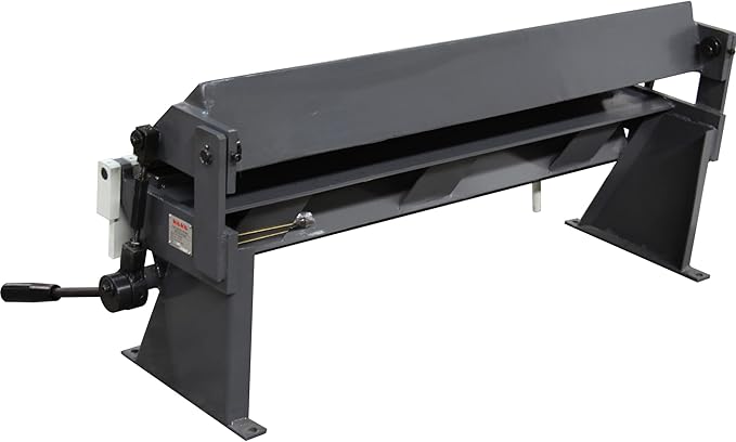 KAKA INDUSTRIAL Box and Pan Brake, 36-Inch Sheet Metal Brake, 20-Gauge Mild Steel Capacity Finger Brake, 0-135 Degree Adjustable Aluminum Brake with 6 Removable Fingers W-3620A