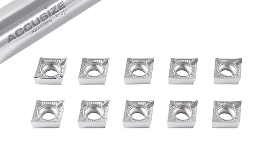 Accusize Industrial Tools CCGT09T302 Carbide Inserts for Aluminium by 0.008'', 0.05AKH01, 6600-0005