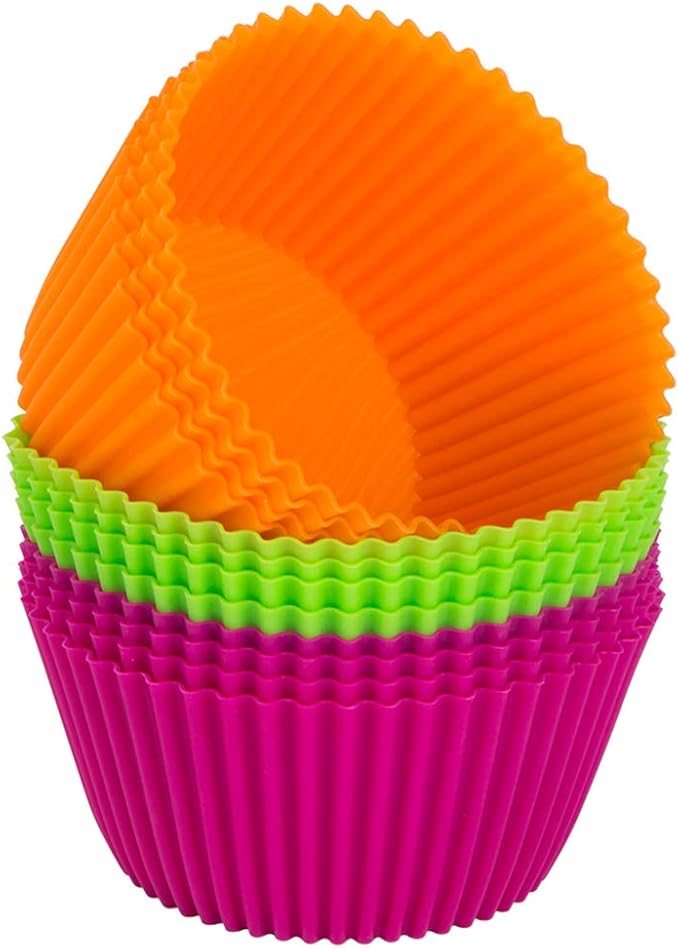 Webake Silicone Baking Cups, 4.3 nch Jumbo Nonstick Cupcake Liners 12-Pack | by Webake