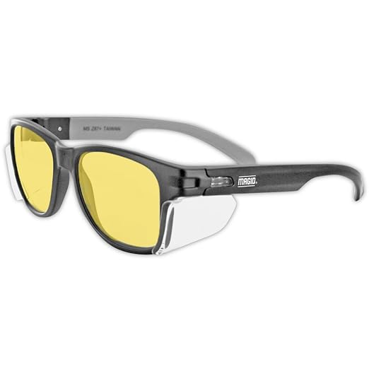 MAGID Y50 Safety Glasses, ANSI Z87.1, Anti-Fog UV Protection, Amber Lens by MagidGloveSafety