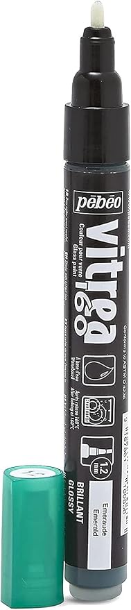 Pebeo Vitrea 160, Glossy Glass Paint Marker - Image 2
