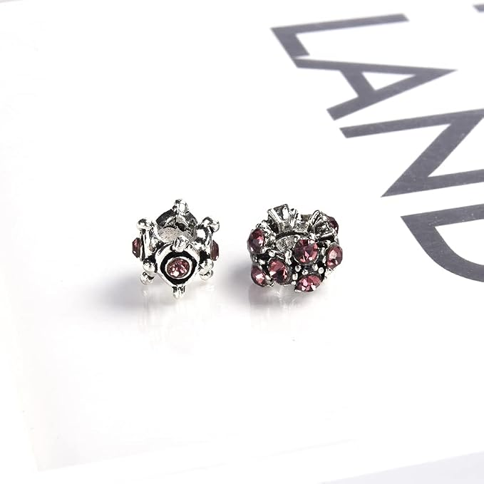 Aipridy European Large Hole Beads, Colorful Glass Charm Beads Set - Image 4
