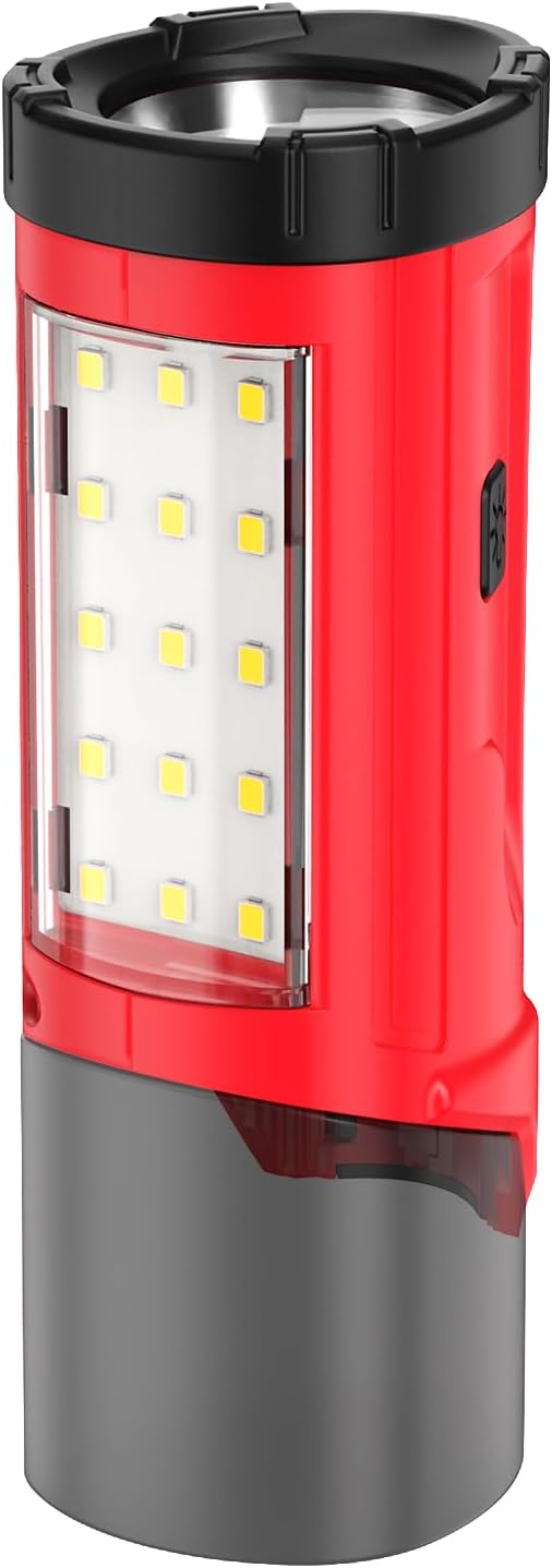 ohyes Work Light Compatible with Milwaukee 12V Battery Magnetic Max 650LM 2 in 1 Flash Light for Camping Jobsite & Workshop(Battery not Included)