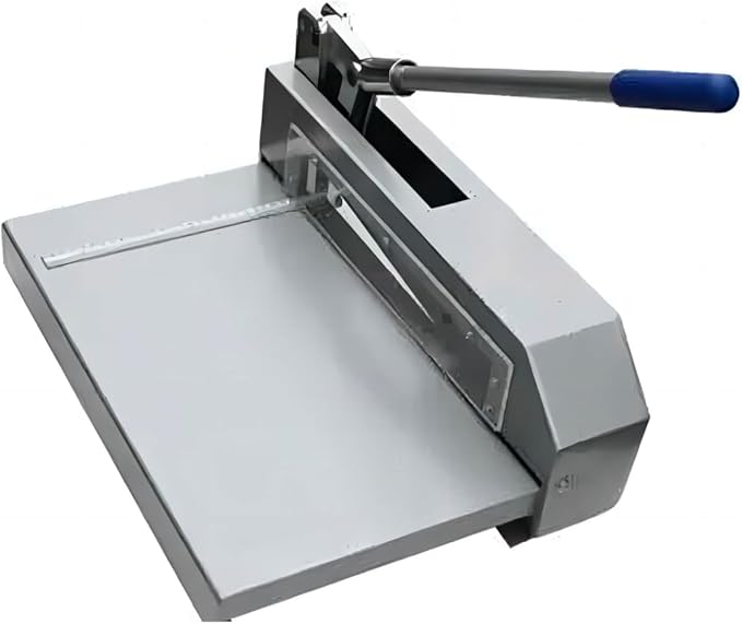 Guillotine Sheet Metal Cutter, Heavy Duty Metal Plate Cutter Tool, Manual Metal Cutting Shear Machine for Steel Aluminum Copper Sheet PCB Board 12.4in Cutting Width 0.08in Max Cutting Thickness