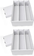 RLAVBL 2 Pack Trading Card Storage Box, 3 Row by RLAVBL