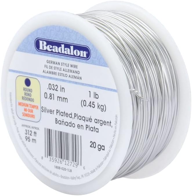 Beadalon German Style Wrapping Wire, 20 Gauge, 312 ft by Beadalon