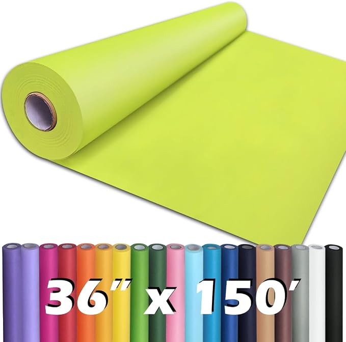 PerkHomy Neon Green Kraft Paper Roll 36" x 1 by PerkHomy