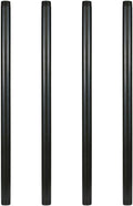 GeilSpace 1" × 30" Pre-Cut Black Metal Pipe, Industrial Steel Fits Standard One Inch Black Threaded Pipes and Fittings - Vintage DIY Industrial Shelving (1" × 30")