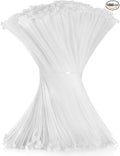 Cable Zip Ties 12 inch Cehony 1000 Pack White Zip Ties Heavy Duty 50lbs Tensile Strength Plastic Zip Ties for Outdoor and Indoor Multi-Purpose Cable Ties Self-Locking UV Resistant Wire Ties Wraps