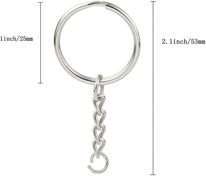 KINGFOREST 50-Piece Split Key Ring Kit - Image 2