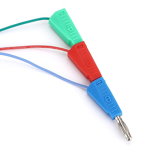 Sumnacon Banana Plug Breadboard Wires 10Pcs Stackable Banana Plug to Jumper Wires Flexible Breadboard Female Jumper Cables Silicone Breadboard Jumper Leads for Power Connecting&Multimeter Testing