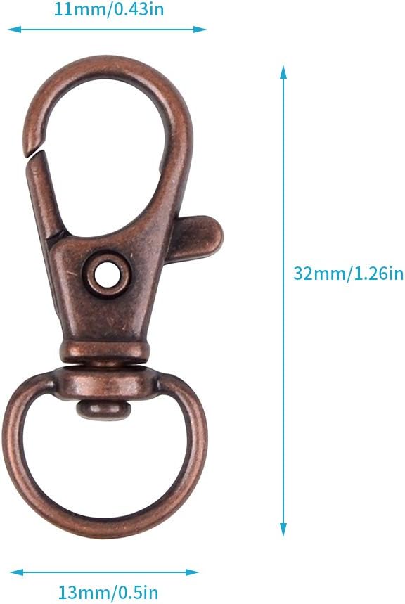 HXSEMAYIG 100PCS Keychain Hooks - Image 2