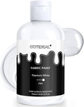 GOTIDEAL White Fabric Paint for Clothes Permanent, T-Shirts Textile Paint 8.45 by GOTIDEAL