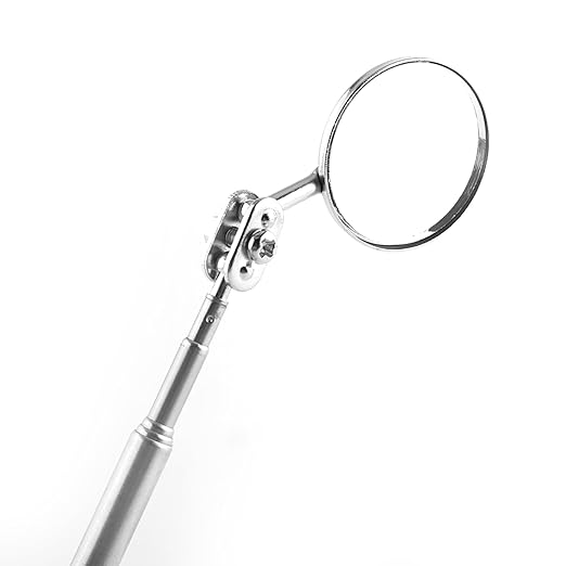 Car Inspection Mirror, Telescoping Inspection Mirror with Handle, 30×600mm
