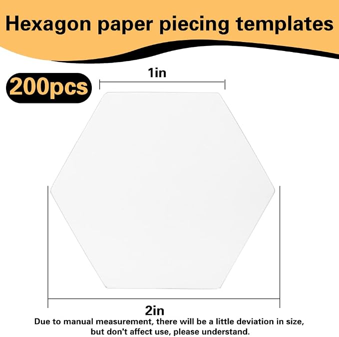 Veroave Quilting Templates, Hexagon Paper Piecing - Image 2